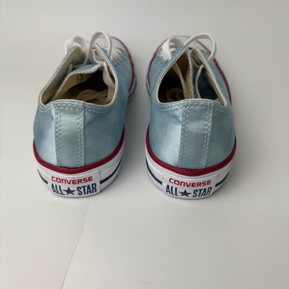 Converse Chuck Taylor All Star Sheen Wash Satin Polar Blue Low Tops - Picture 6 of 7